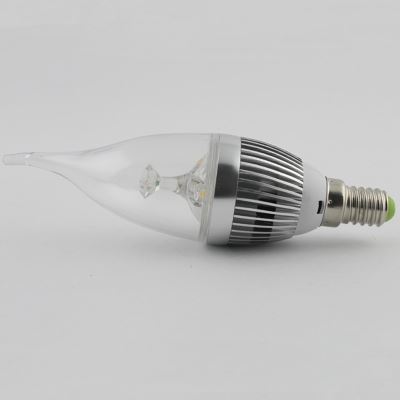 Ampoule LED bougie argent 3w E14